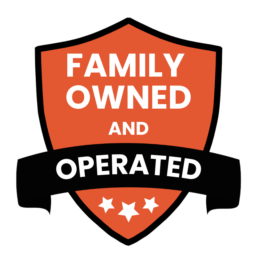 RC Roofing Specialists Family Owned and operated badge