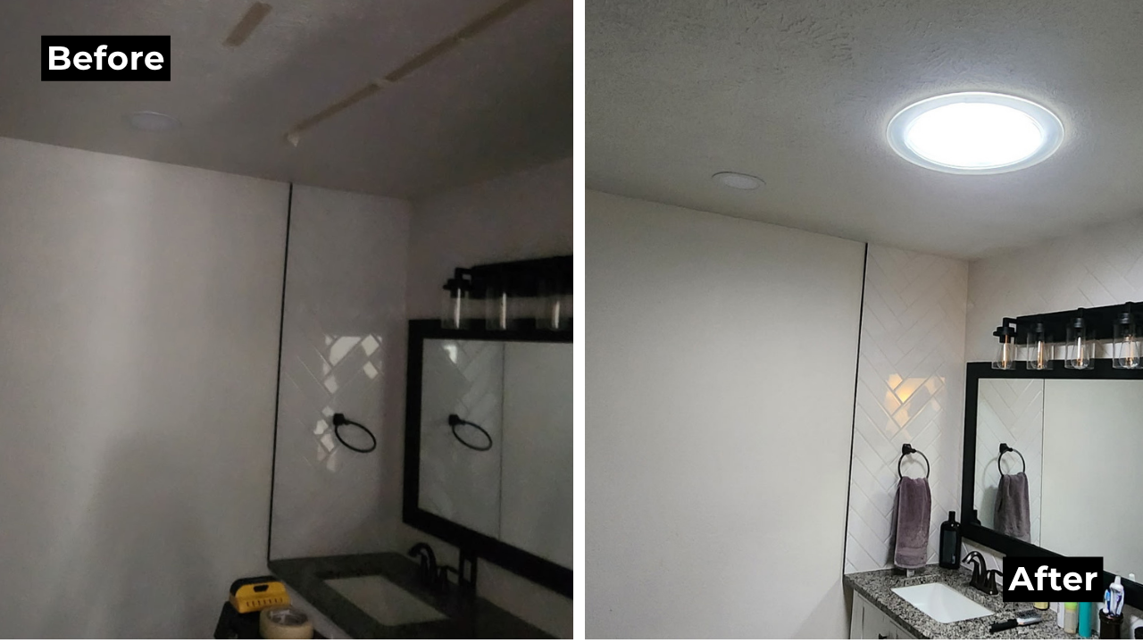 Before After Sun Tunnels