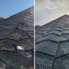 Before and after roof replacement by RC Roofing