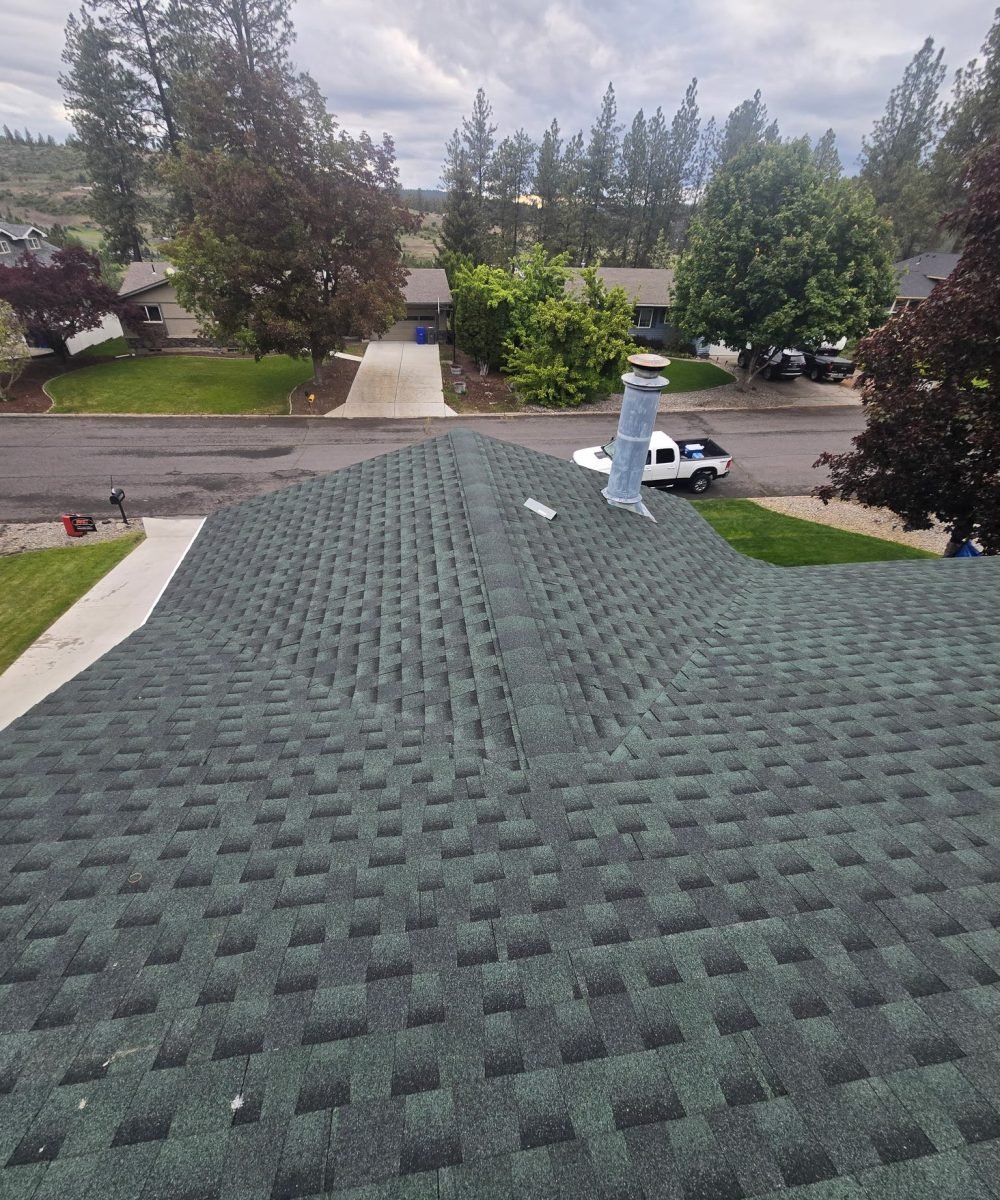 Finished roof installation by RC Roofing