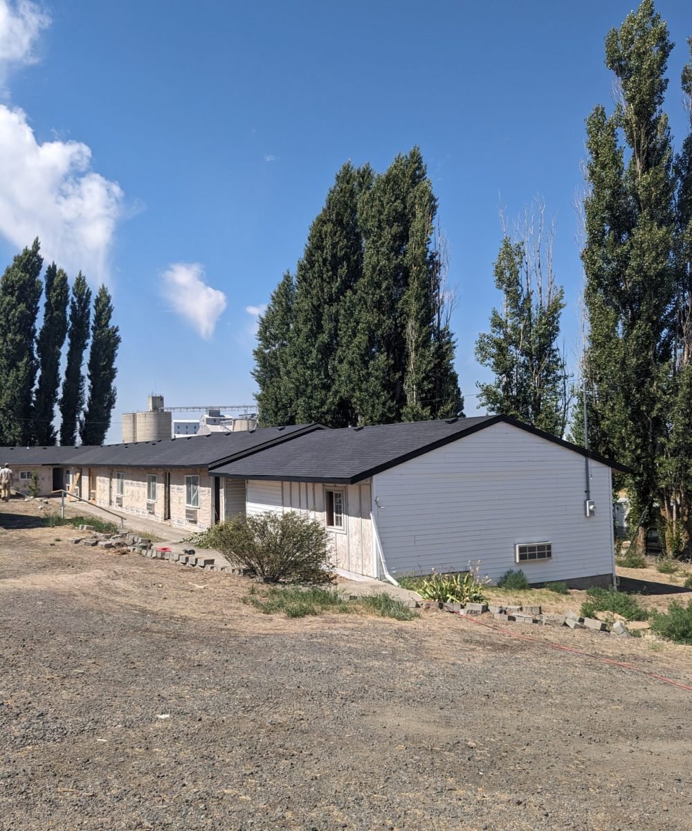 Newly installed shingle roof completed by roofing contractor