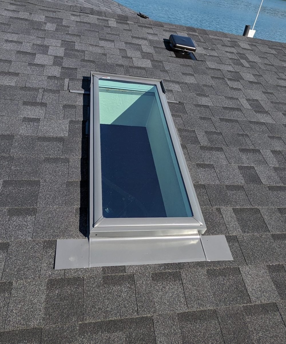 Quality skylight istallation after done by RC Roofing