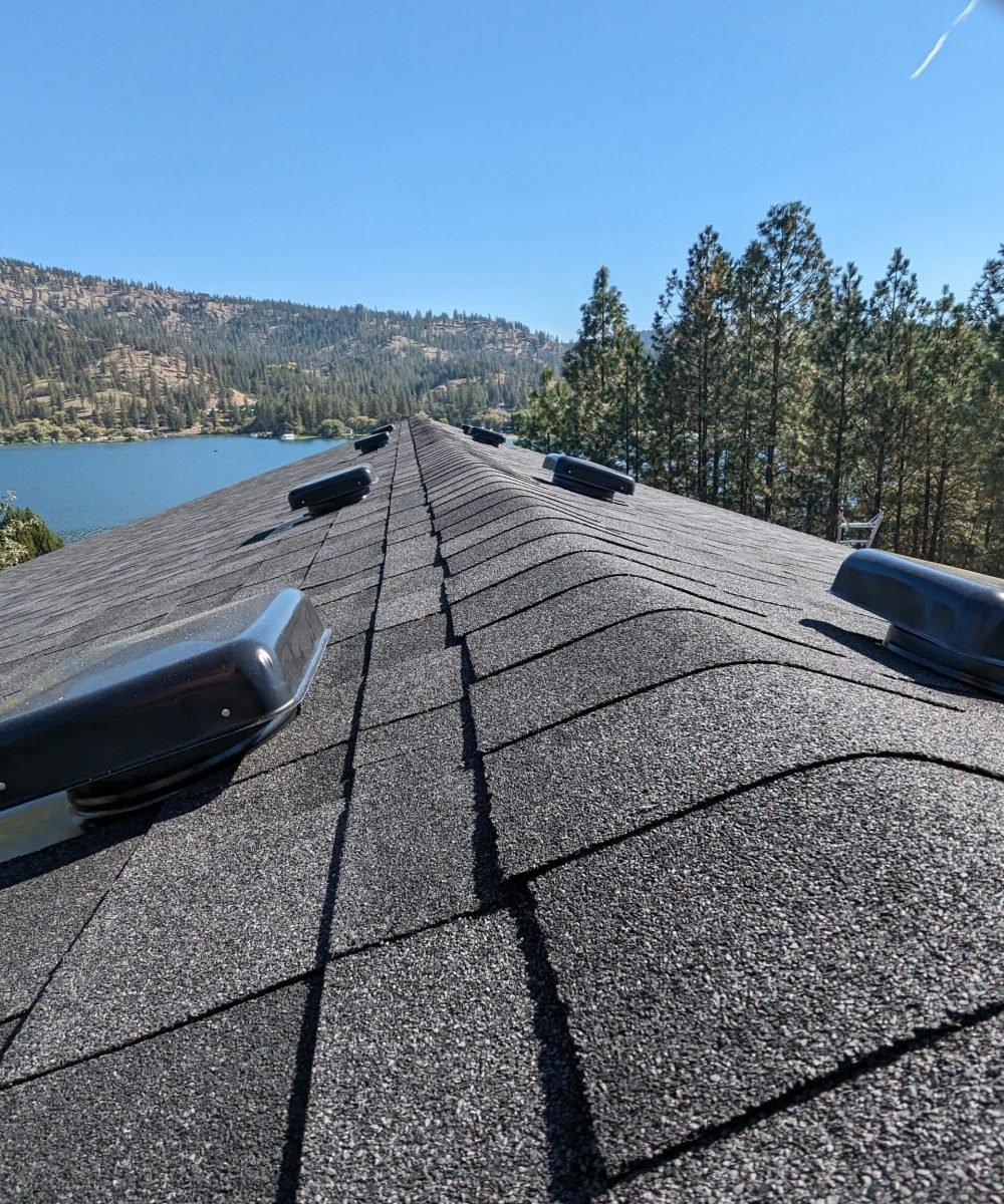 Roof vents installed on a shingle roof by RC roofing